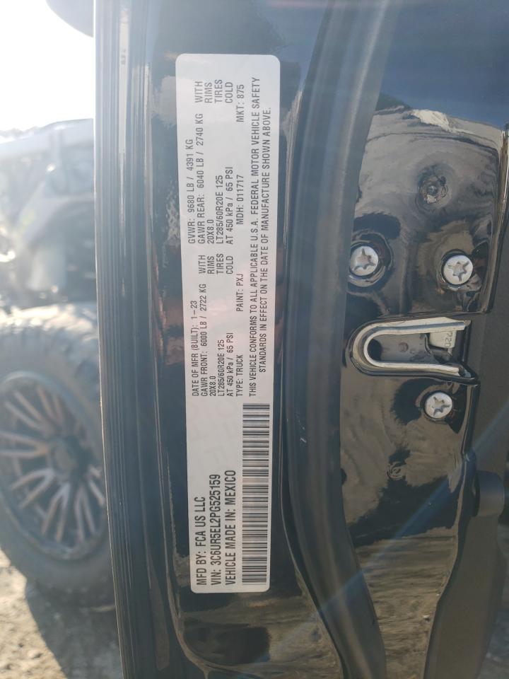 2023 RAM 2500 POWERWAGON VIN:3C6UR5EL2PG525159