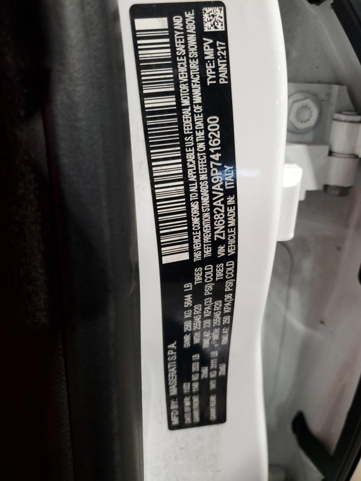 2023 MASERATI GRECALE GT VIN:ZN682AVA9P7416200