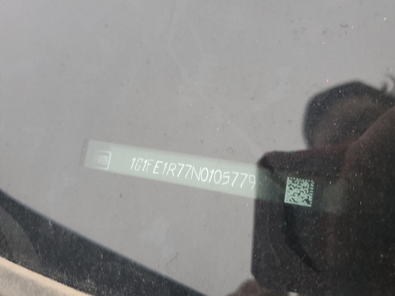 2022 CHEVROLET CAMARO LT1 VIN:1G1FE1R77N0105779