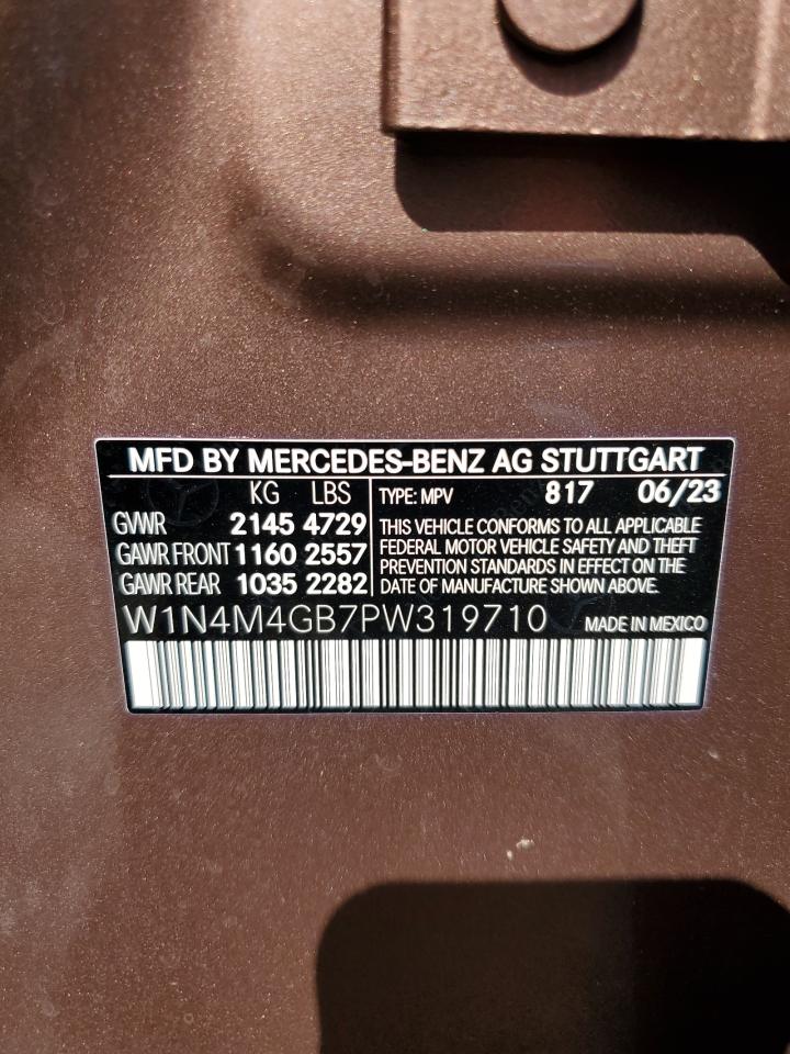 2023 MERCEDES-BENZ GLB 250 VIN:W1N4M4GB7PW319710