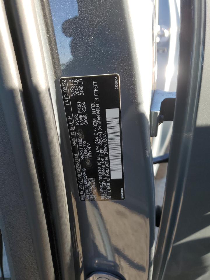 2023 VOLVO XC40 PLUS VIN:YV4L12UN8P2913418