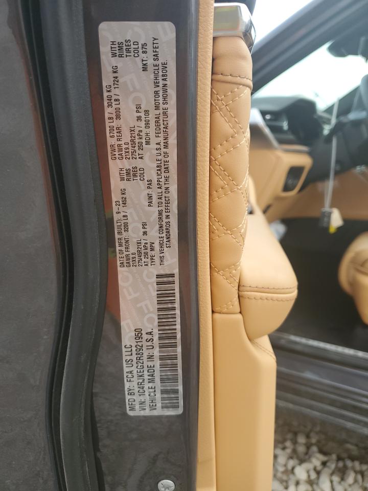 2024 JEEP GRAND CHEROKEE L SUMMIT VIN:1C4RJKEG2R8921950