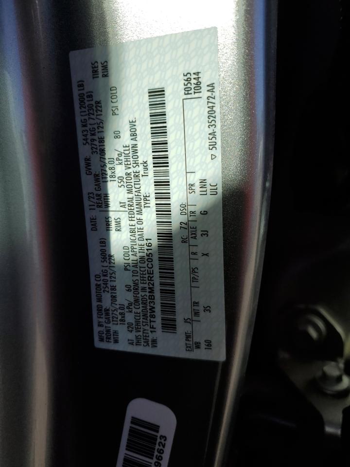 2024 FORD F350 SUPER DUTY VIN:1FT8W3BM2REC05161