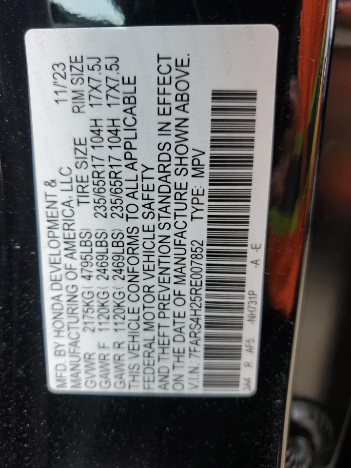 2024 HONDA CR-V LX VIN:7FARS4H25RE007852