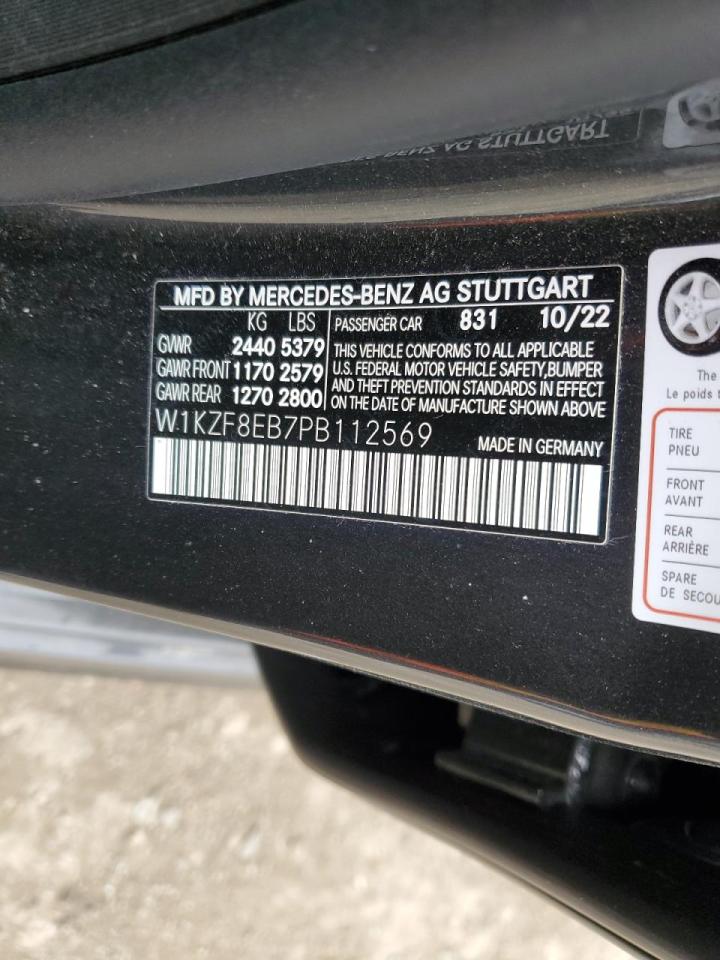 2023 MERCEDES-BENZ E 350 4MATIC VIN:W1KZF8EB7PB112569