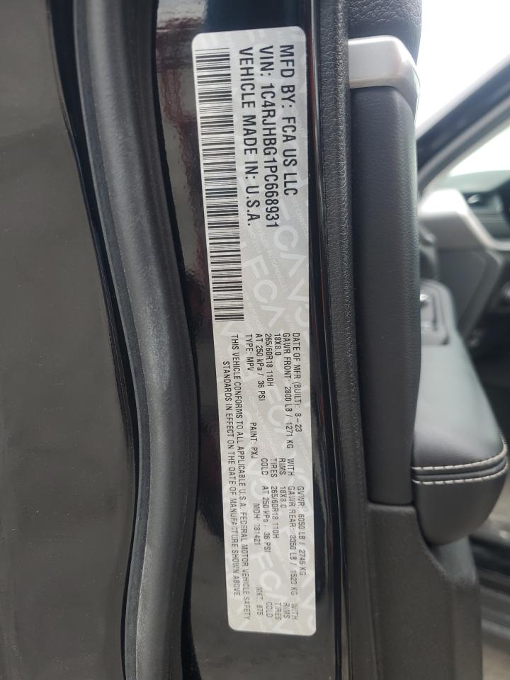 2023 JEEP GRAND CHEROKEE LIMITED VIN:1C4RJHBG1PC668931