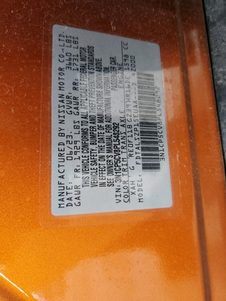 2023 NISSAN KICKS SV VIN:3N1CP5CV8PL548292