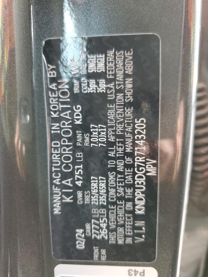 2024 KIA SPORTAGE LX VIN:KNDPU3DG7R7143205