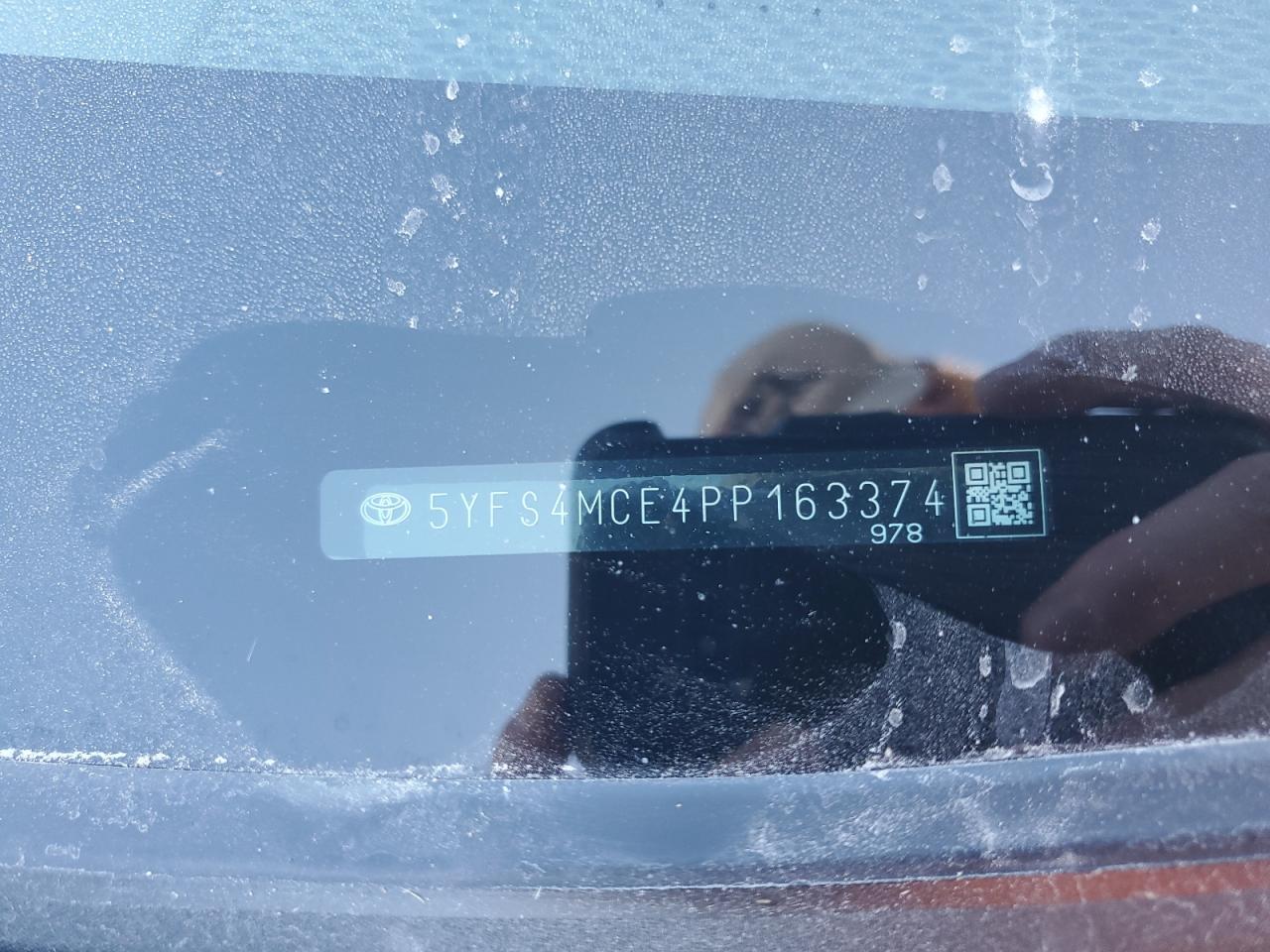 2023 TOYOTA COROLLA SE VIN:5YFS4MCE4PP163374