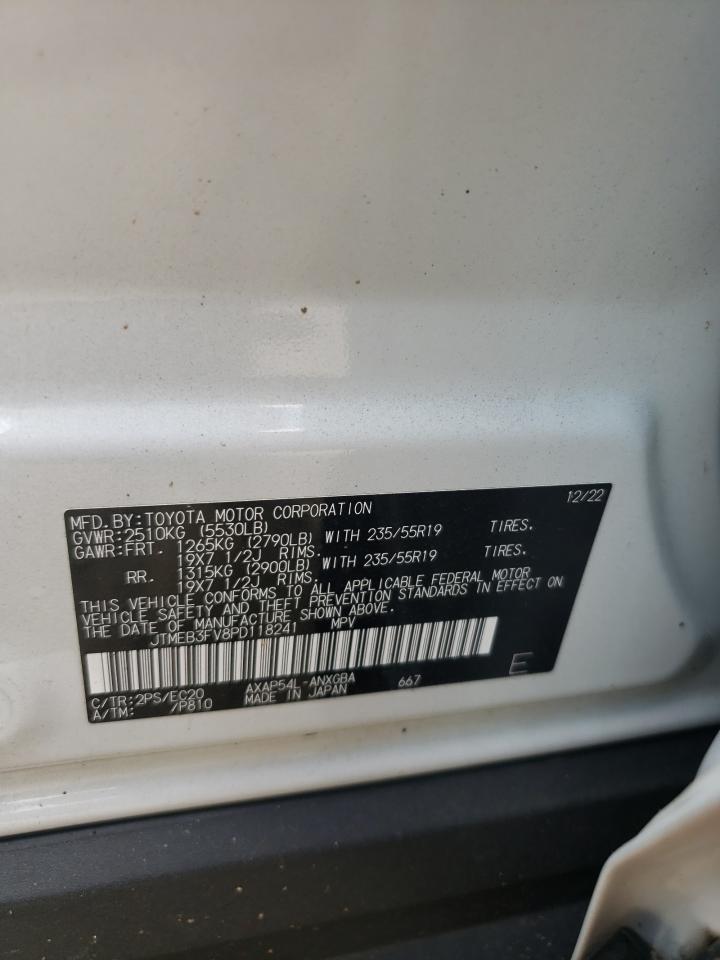 2023 TOYOTA RAV4 PRIME XSE VIN:JTMEB3FV8PD118241