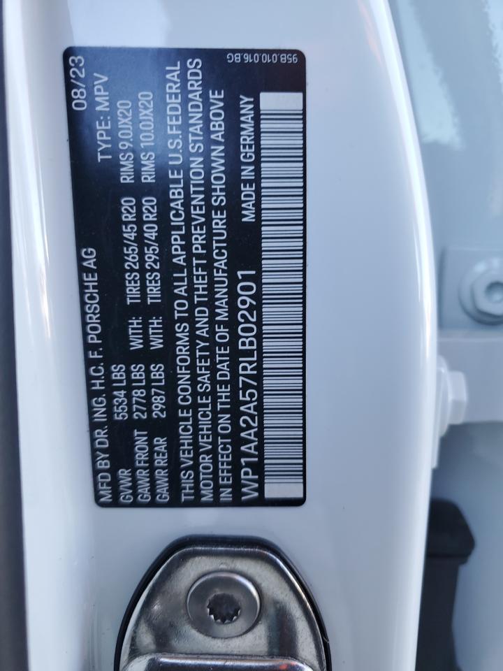 2024 PORSCHE MACAN BASE VIN:WP1AA2A57RLB02901