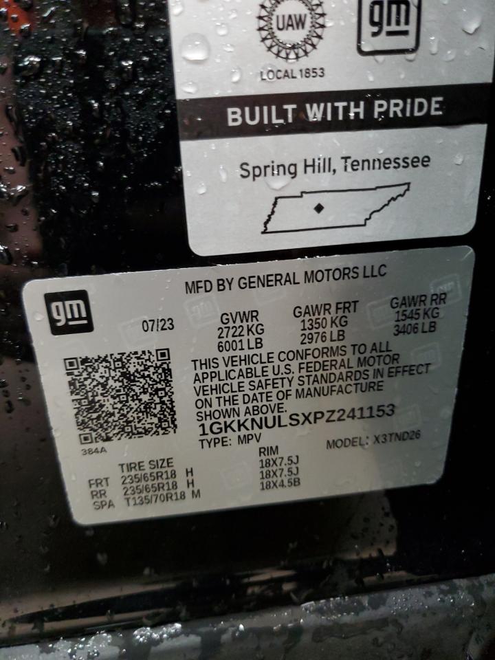 2023 GMC ACADIA SLT VIN:1GKKNULSXPZ241153