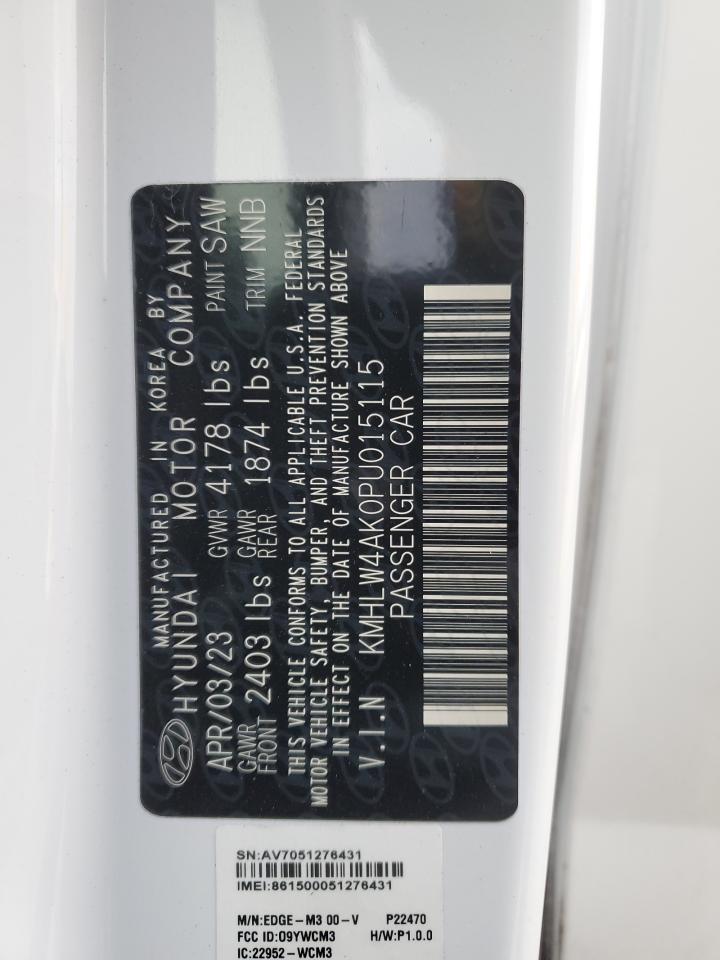 2023 HYUNDAI ELANTRA N VIN:KMHLW4AK0PU015115