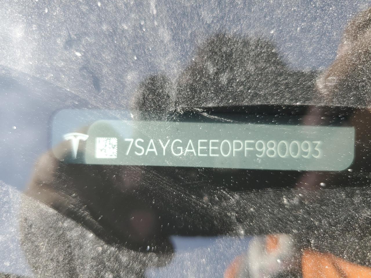 2023 TESLA MODEL Y VIN:7SAYGAEE0PF980093