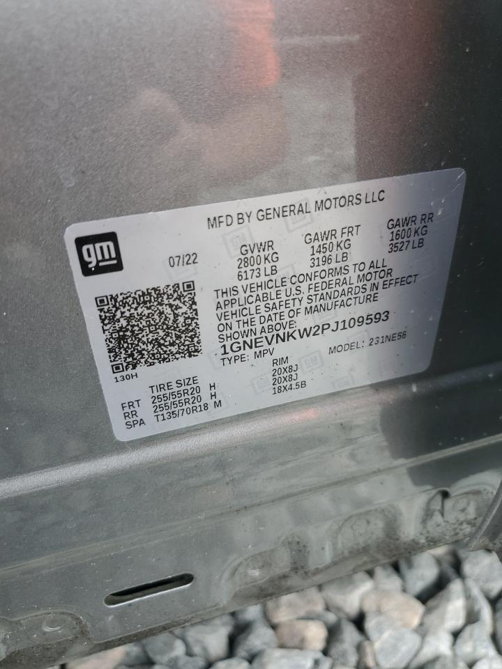 2023 CHEVROLET TRAVERSE HIGH COUNTRY VIN:1GNEVNKW2PJ109593