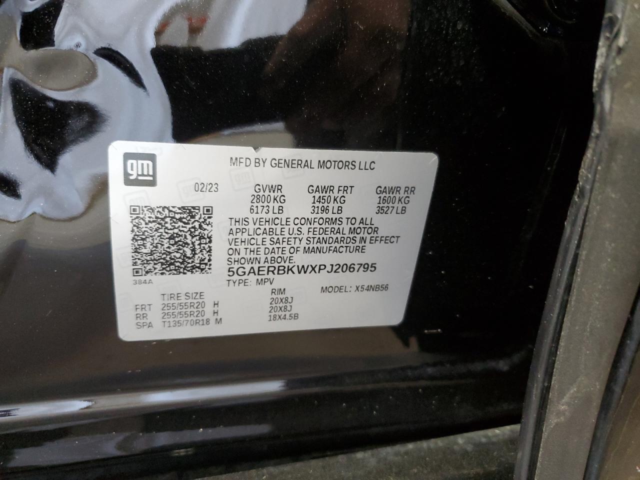 2023 BUICK ENCLAVE ESSENCE VIN:5GAERBKWXPJ206795