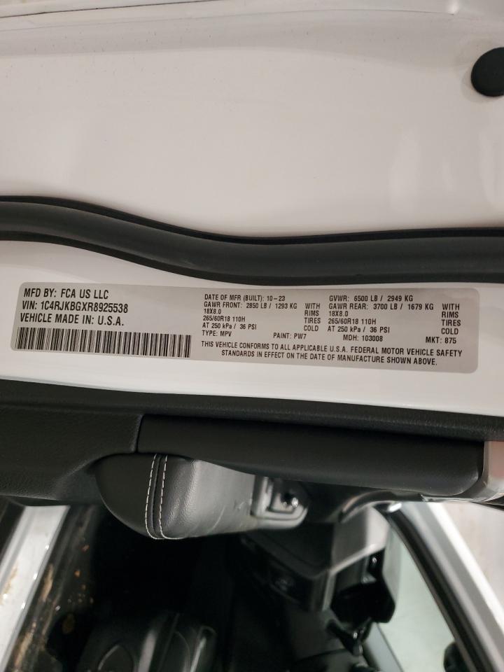 2024 JEEP GRAND CHEROKEE L LIMITED VIN:1C4RJKBGXR8925538