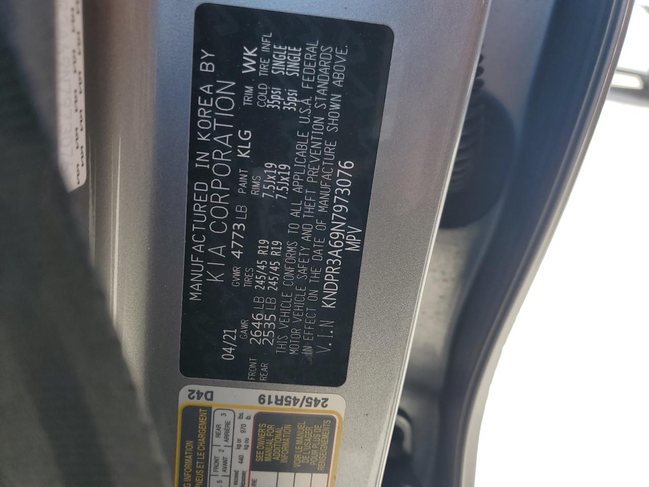 2022 KIA SPORTAGE SX VIN:KNDPR3A69N7973076