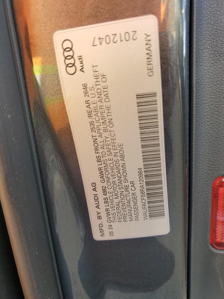2024 AUDI A5 PREMIUM PLUS 45 VIN:WAUFACF58RA120984