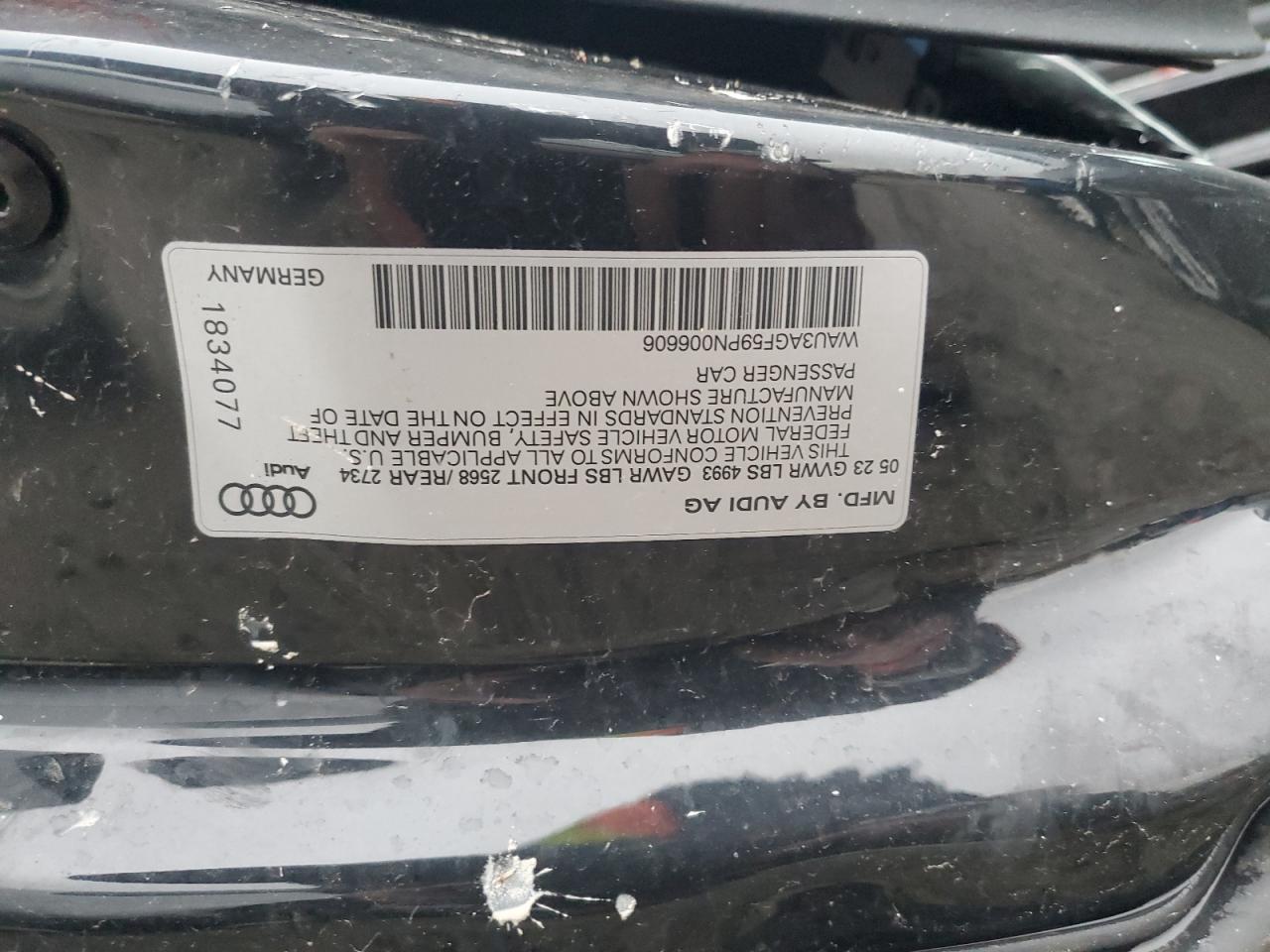 2023 AUDI A5 PREMIUM 45 VIN:WAU3AGF59PN006606