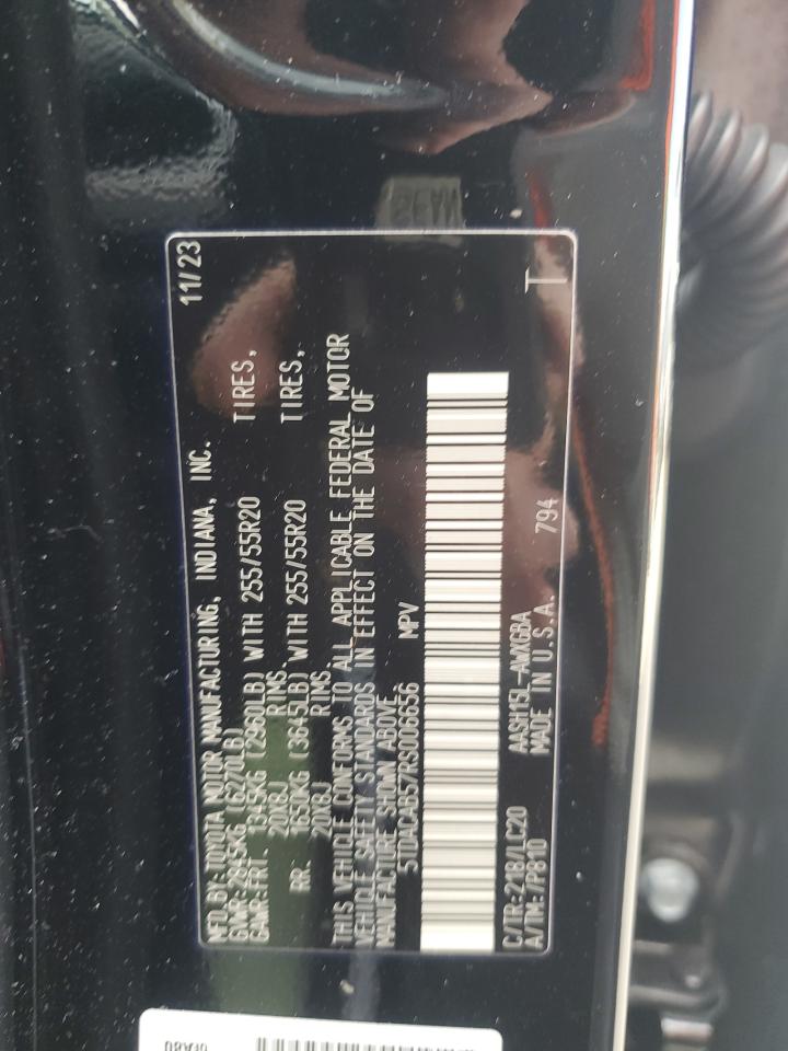 2024 TOYOTA GRAND HIGHLANDER XLE VIN:5TDACAB57RS006656