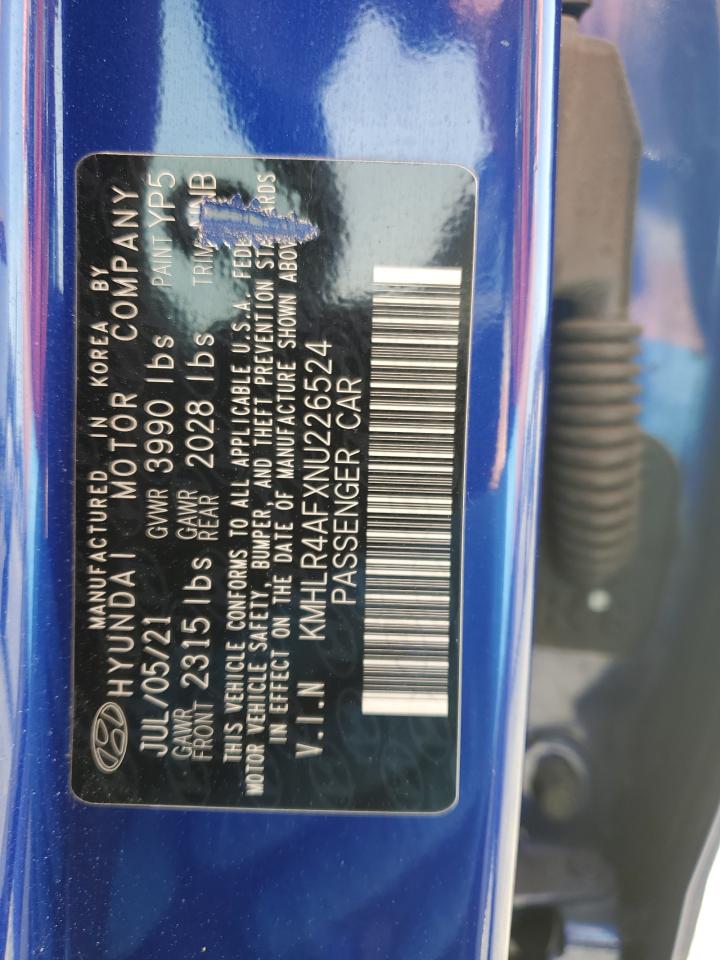2022 HYUNDAI ELANTRA N LINE VIN:KMHLR4AFXNU226524