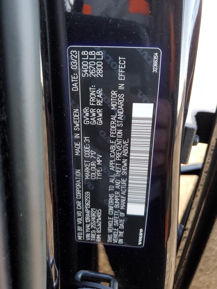 2023 VOLVO XC60 ULTIMATE VIN:YV4L12RA4P1362559