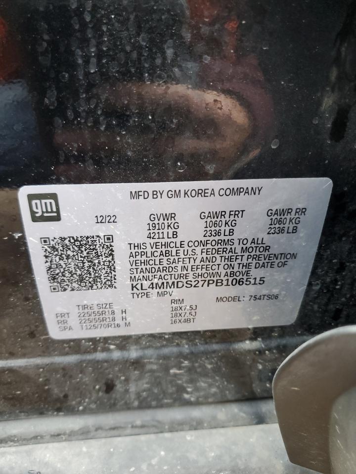 2023 BUICK ENCORE GX SELECT VIN:KL4MMDS27PB106515