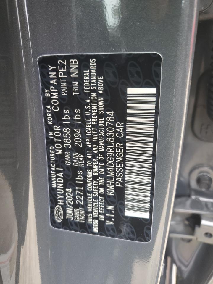 2024 HYUNDAI ELANTRA SEL VIN:KMHLM4DG9RU830784