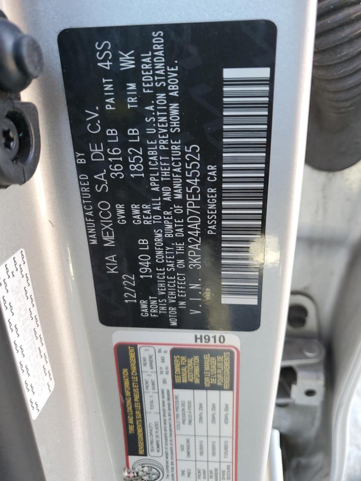 2023 KIA RIO LX VIN:3KPA24AD7PE545525