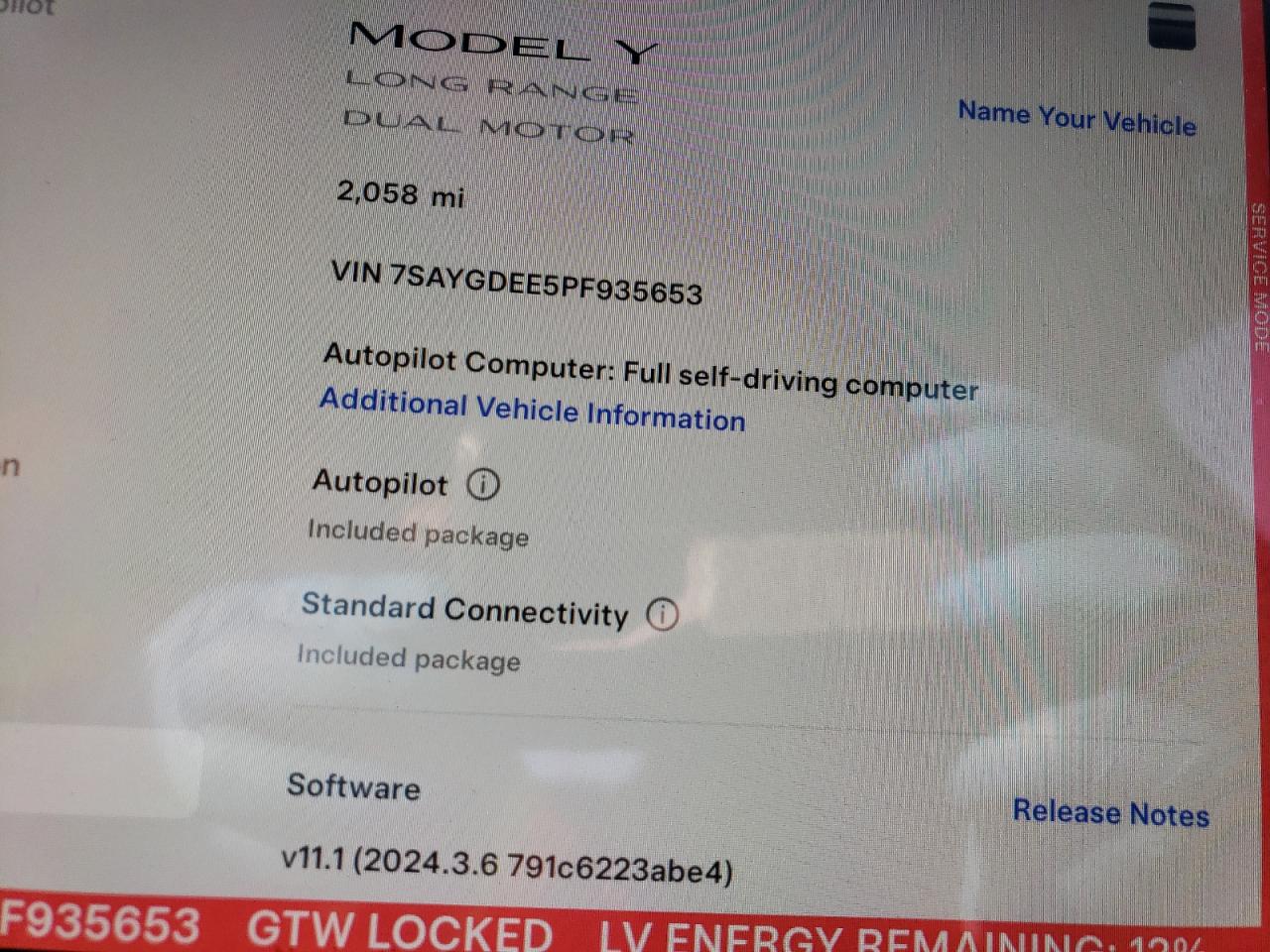2023 TESLA MODEL Y VIN:7SAYGDEE5PF935653