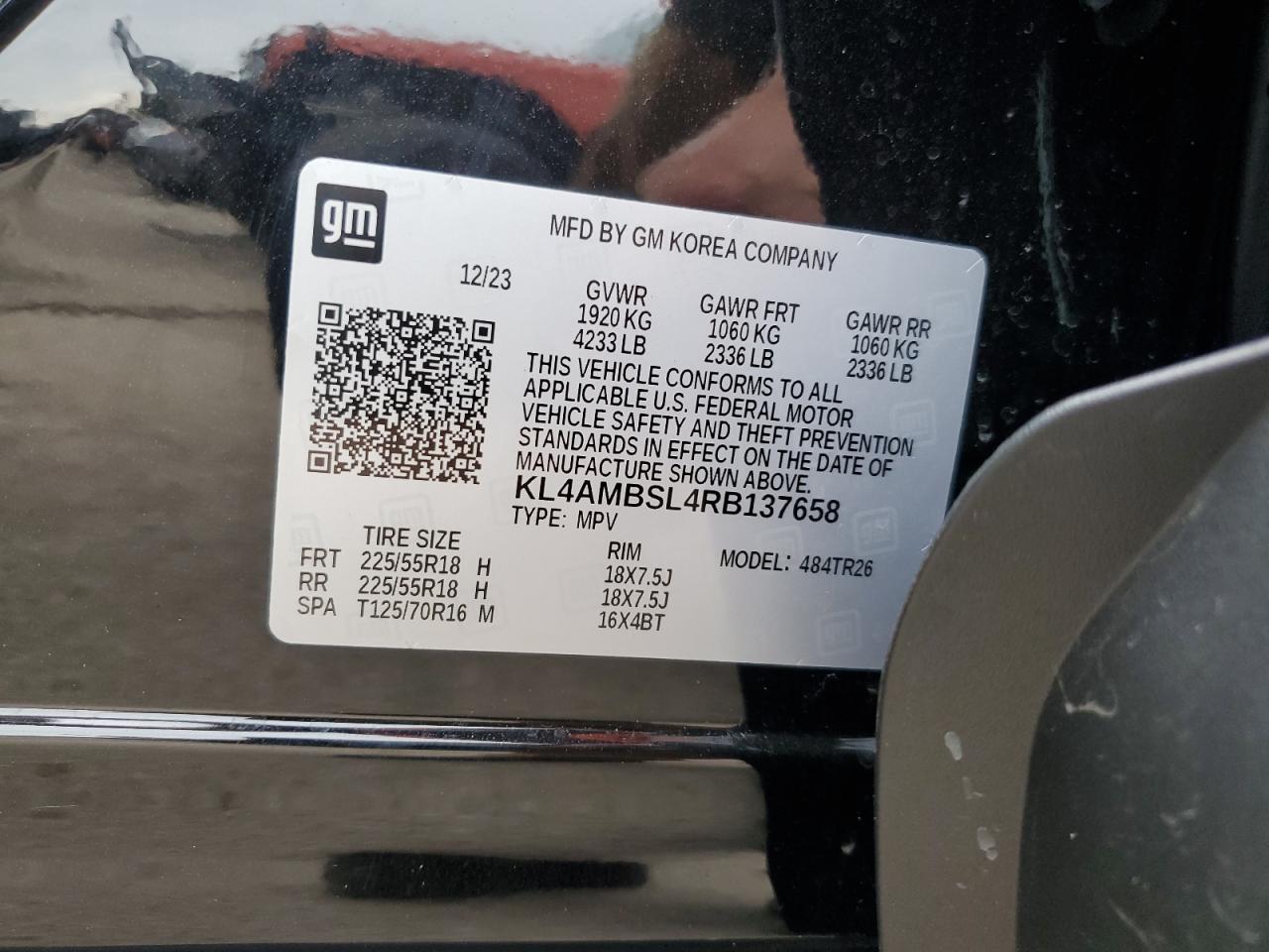 2024 BUICK ENCORE GX PREFERRED VIN:KL4AMBSL4RB137658