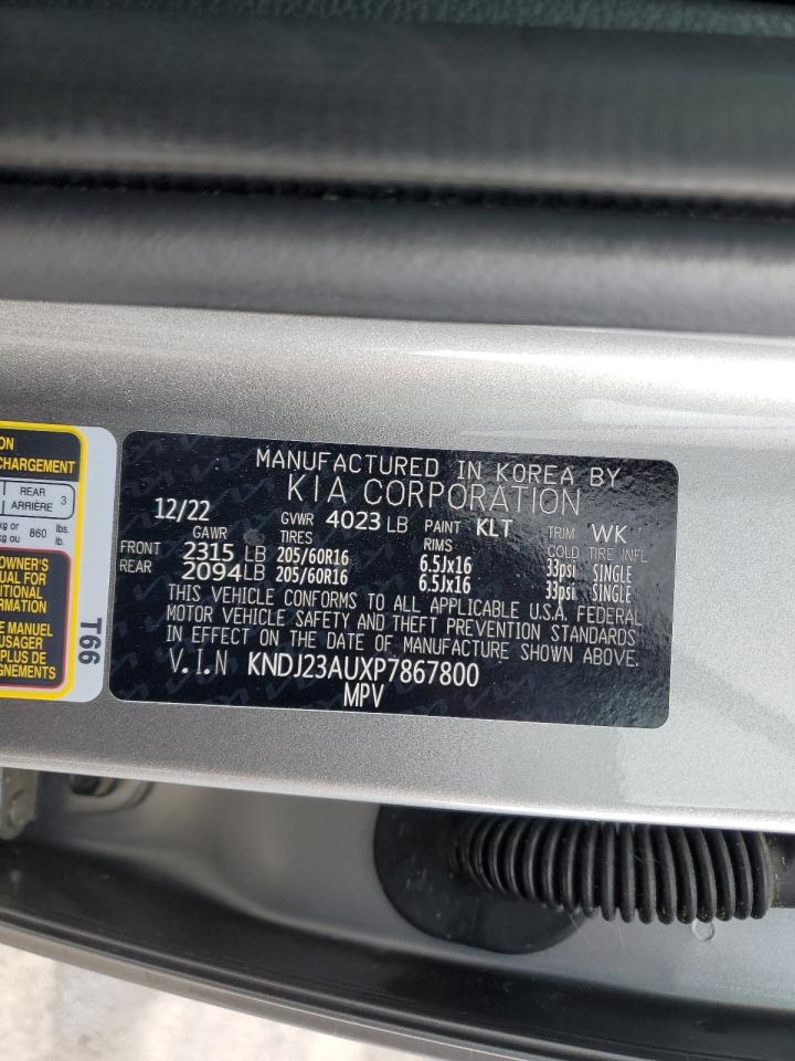 2023 KIA SOUL LX VIN:KNDJ23AUXP7867800