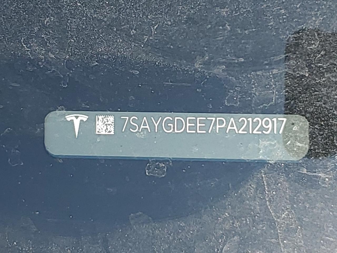 2023 TESLA MODEL Y VIN:7SAYGDEE7PA212917