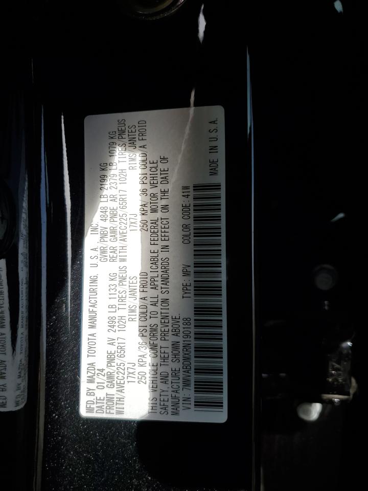 2024 MAZDA CX-50 PREMIUM VIN:7MMVABDMXRN190188