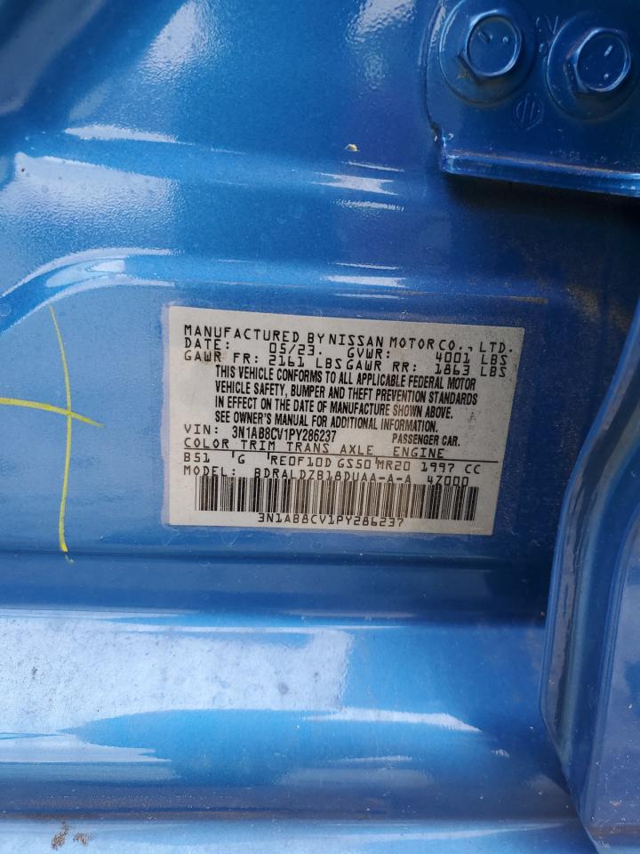 2023 NISSAN SENTRA SV VIN:3N1AB8CV1PY286237
