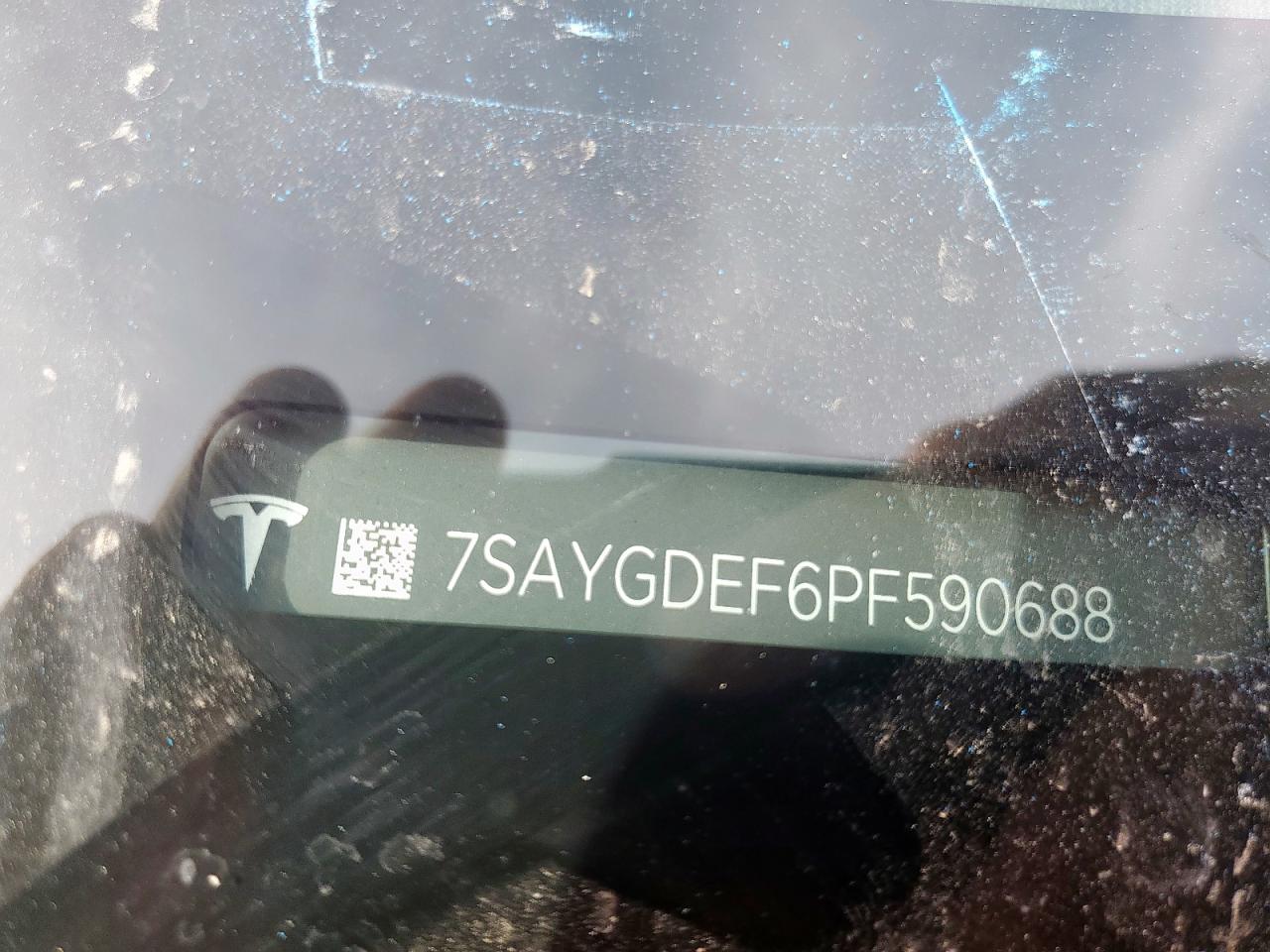 2023 TESLA MODEL Y VIN:7SAYGDEF6PF590688