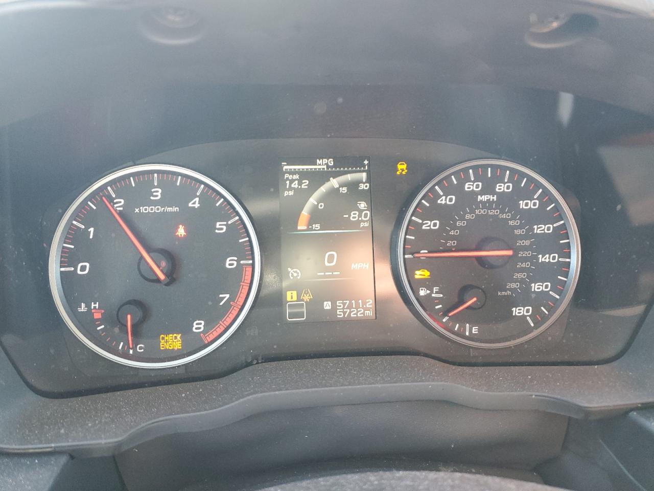 2023 SUBARU WRX VIN:JF1VBAA65P9820837