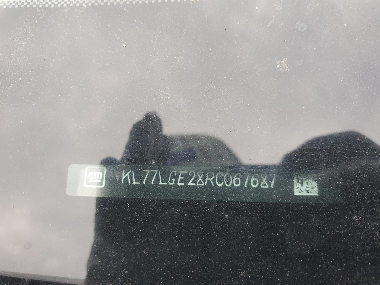 2024 CHEVROLET TRAX 1RS VIN:KL77LGE28RC067687