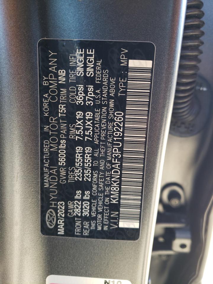 2023 HYUNDAI IONIQ 5 SEL VIN:KM8KNDAF3PU192260