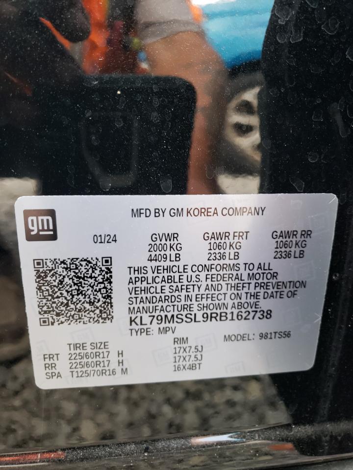 2024 CHEVROLET TRAILBLAZER ACTIV VIN:KL79MSSL9RB162738