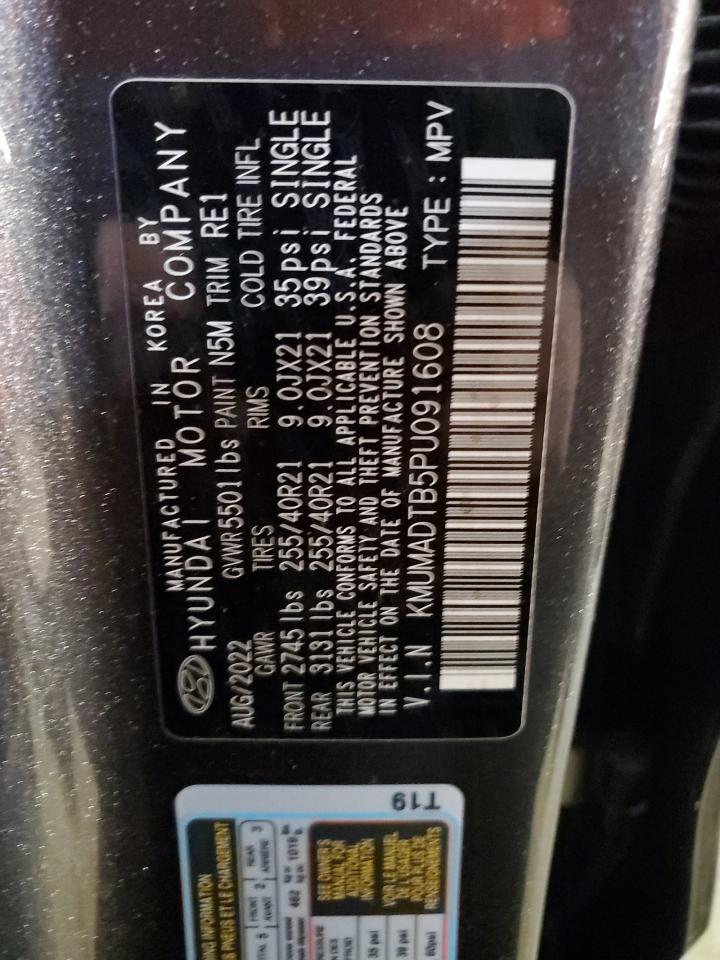 2023 GENESIS GV70 BASE VIN:KMUMADTB5PU091608