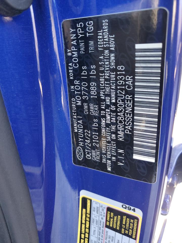 2023 HYUNDAI VENUE SEL VIN:KMHRC8A30PU219318