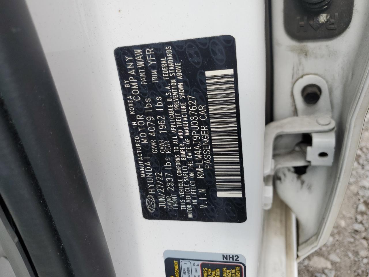 2023 HYUNDAI ELANTRA BLUE VIN:KMHLM4AJ9PU037627
