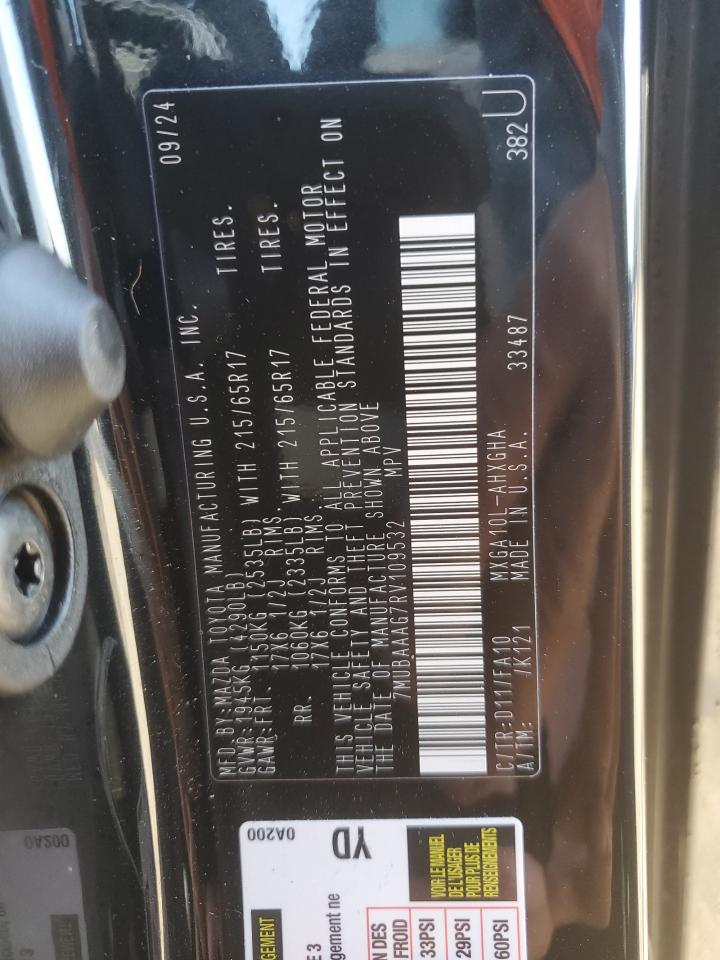 2024 TOYOTA COROLLA CROSS LE VIN:7MUBAAAG7RV109532