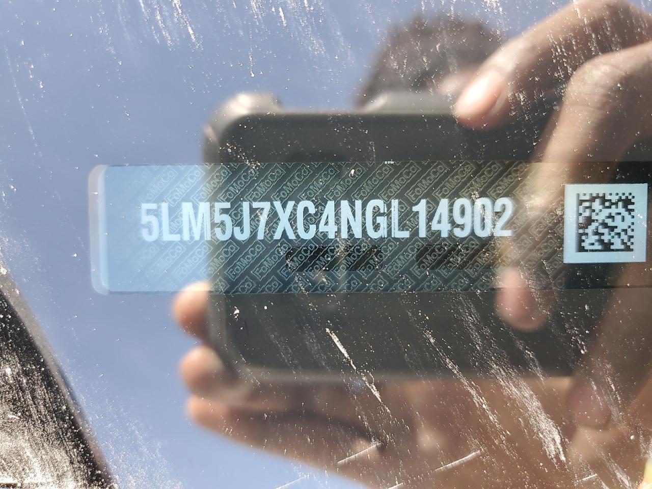 2022 LINCOLN AVIATOR RESERVE VIN:5LM5J7XC4NGL14902