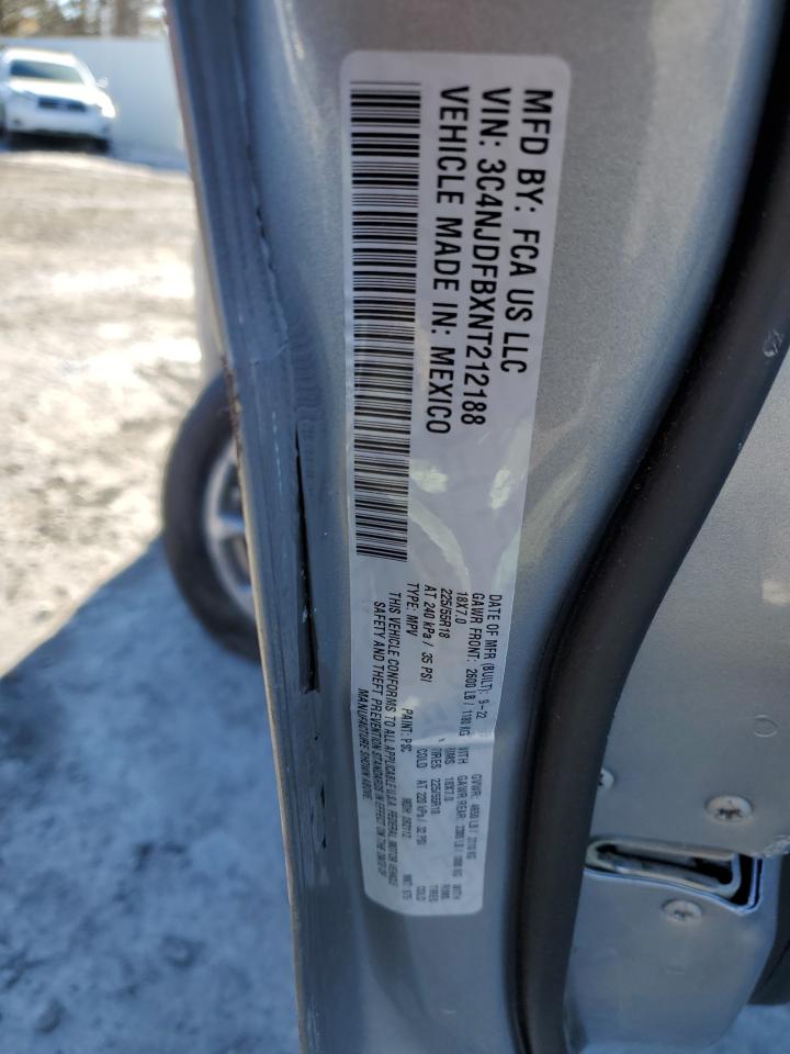 2022 JEEP COMPASS LATITUDE LUX VIN:3C4NJDFBXNT212188