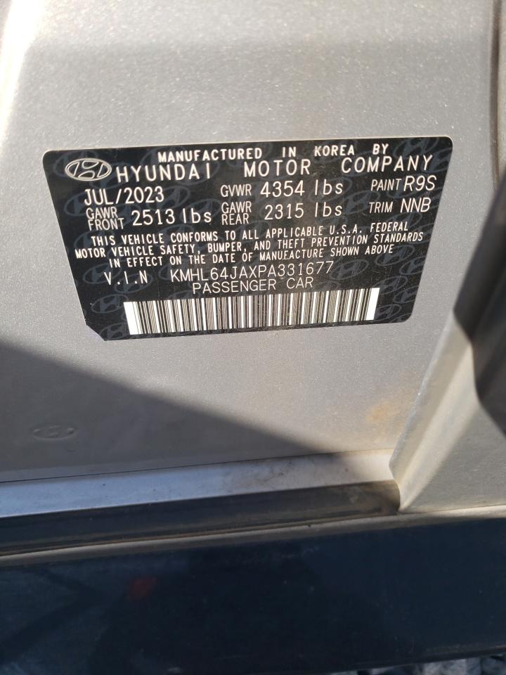 2023 HYUNDAI SONATA SEL VIN:KMHL64JAXPA331677