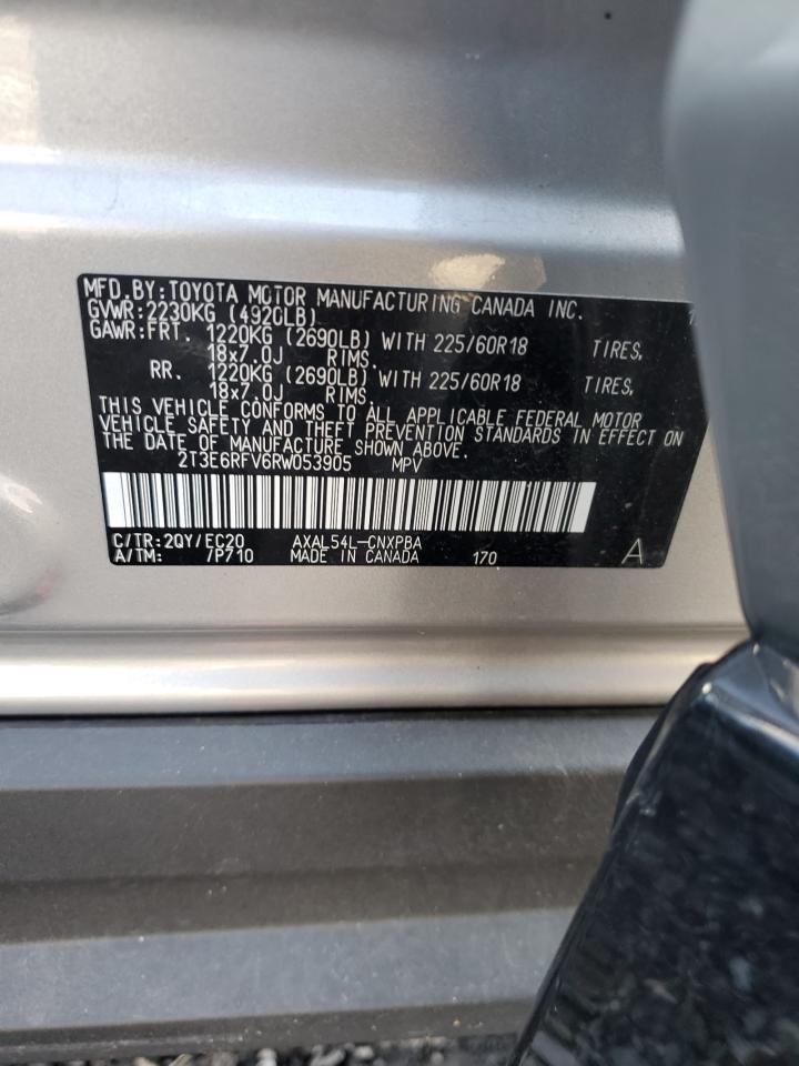 2024 TOYOTA RAV4 XSE VIN:2T3E6RFV6RW053905