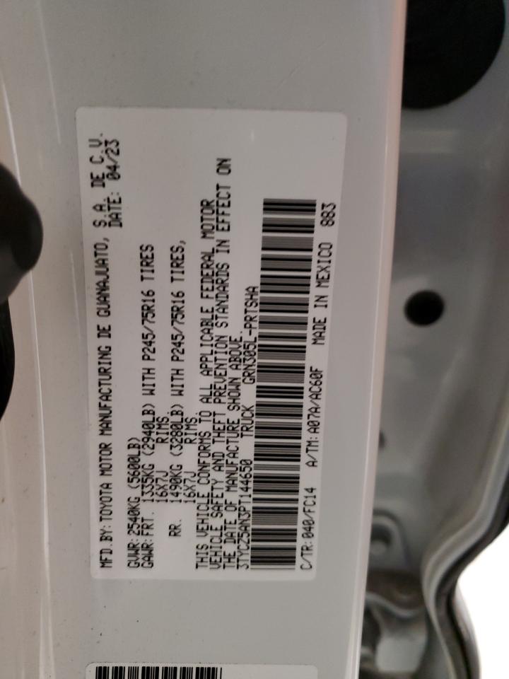 2023 TOYOTA TACOMA DOUBLE CAB VIN:3TYCZ5AN3PT144650